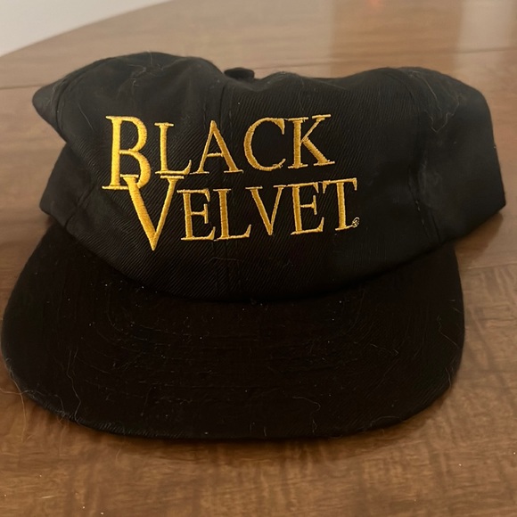 Vintage Black Velvet SnapBack hat. - Picture 1 of 3